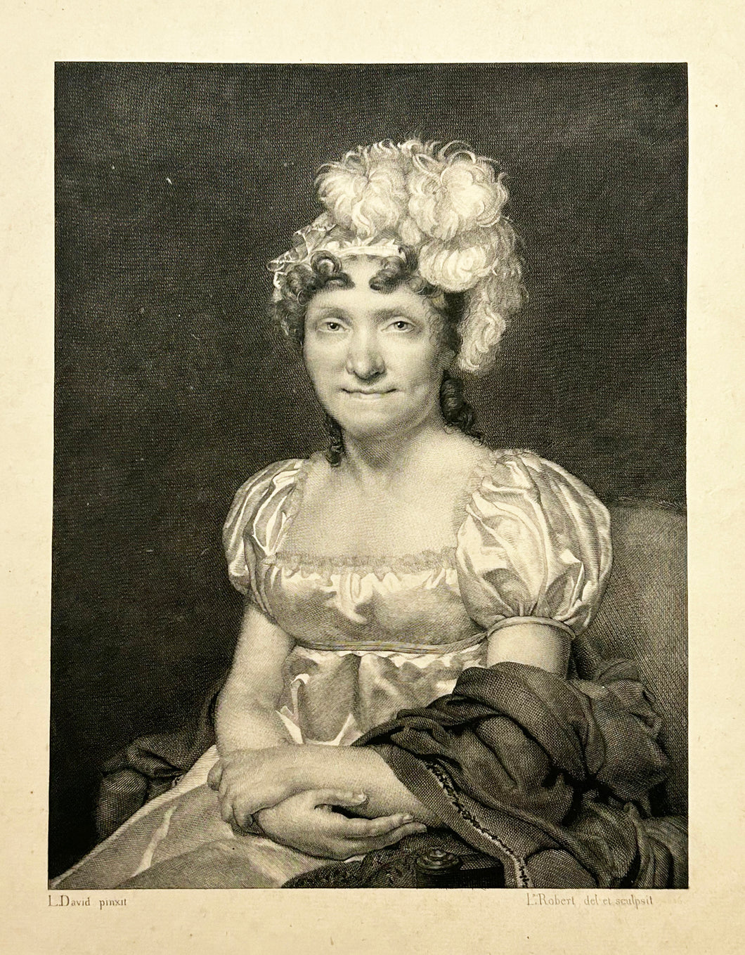 Portrait de Madame Charlotte David.  c.1816.