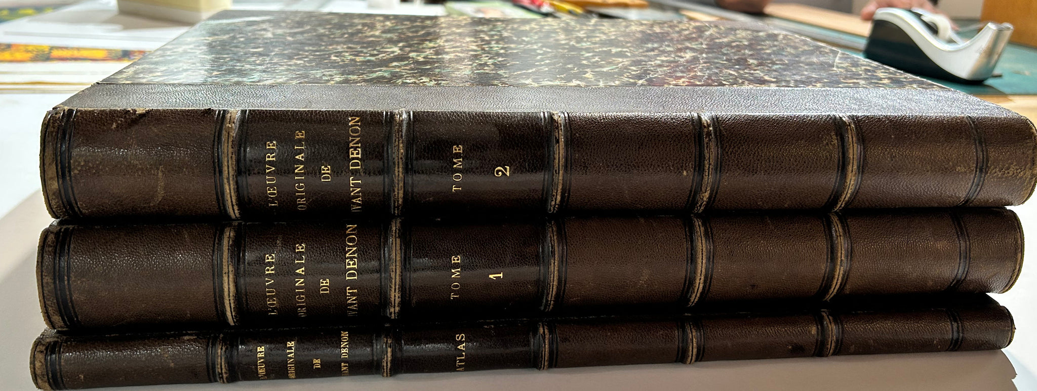 L'œuvre originale de Vivant Denon, Collection de 317 eaux-fortes dessinées et gravées par ce célèbre artiste.  1873.