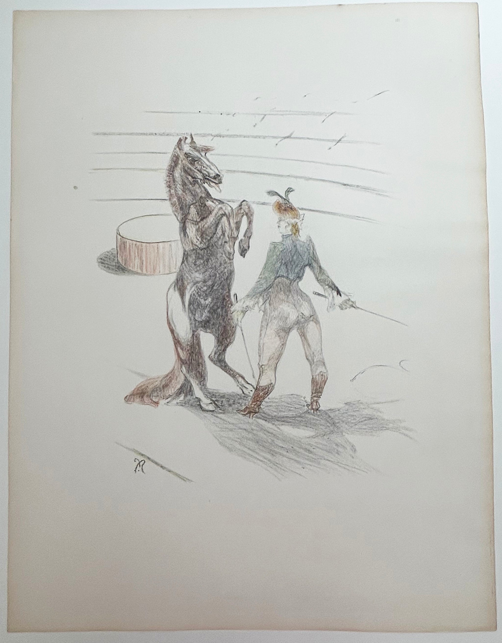 [La dompteuse de chevaux].  1907-1908.