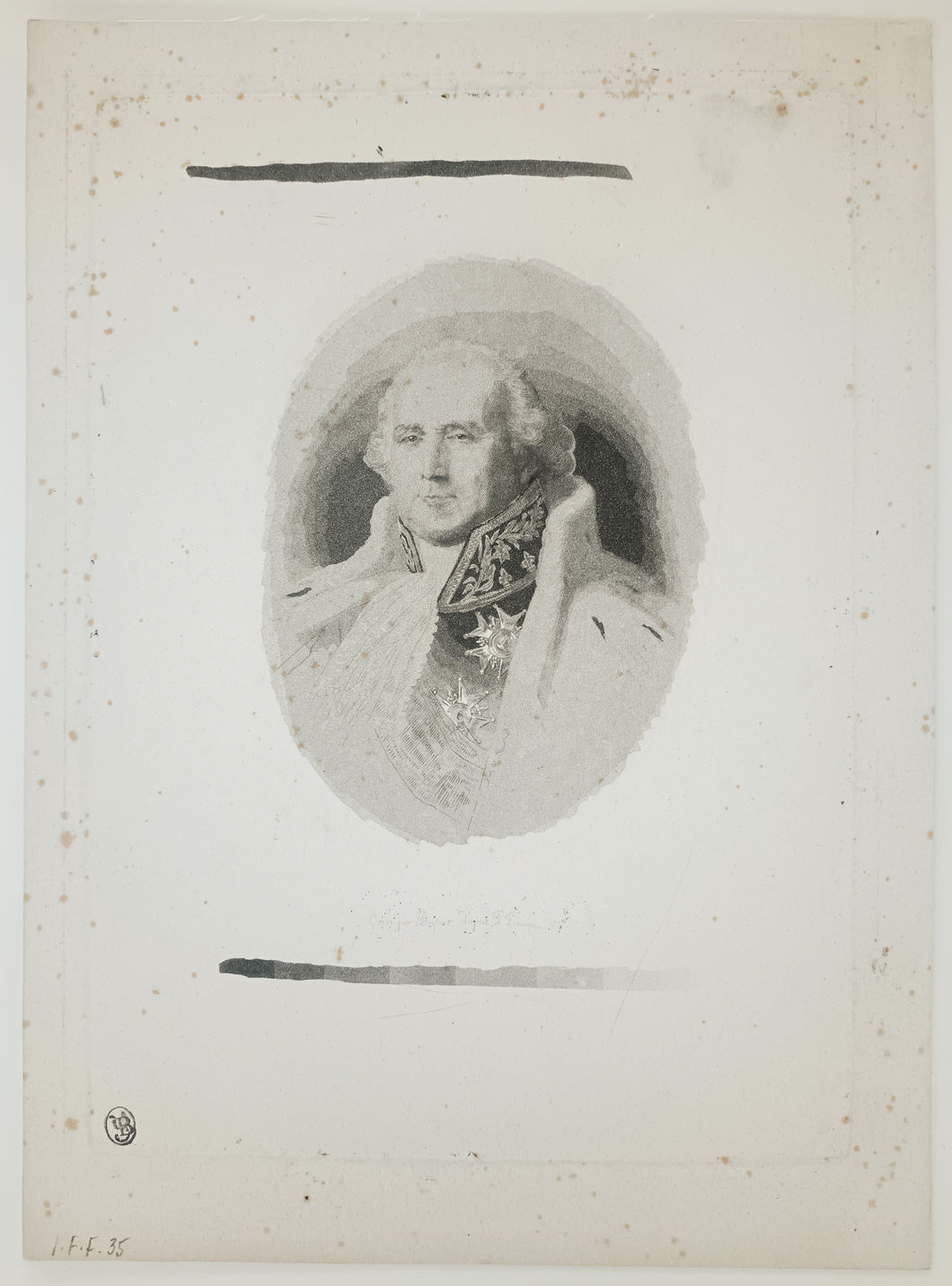 Portrait de Le brun, Duc de Plaisance.  1828.