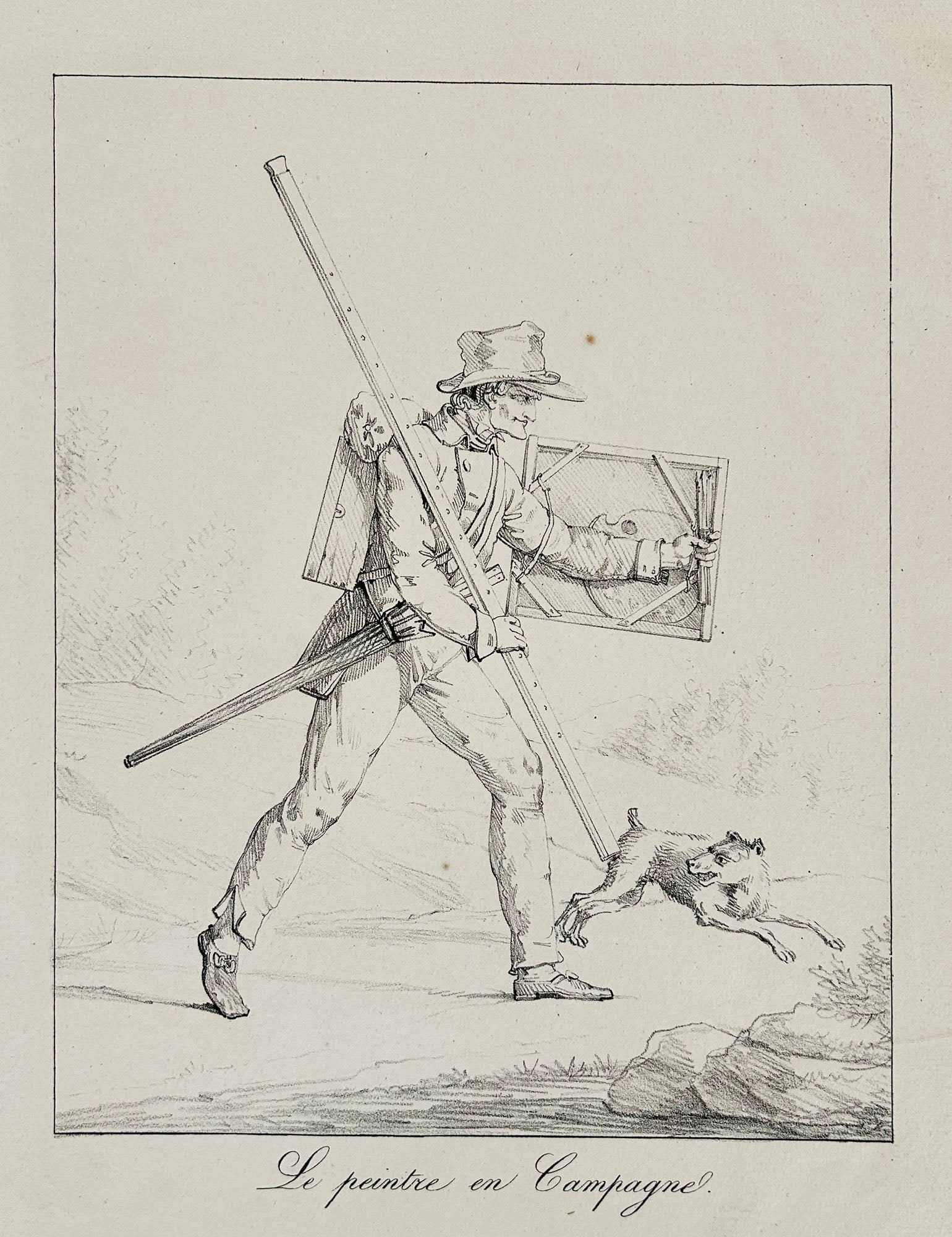 Le peintre en Campagne.  c.1820.