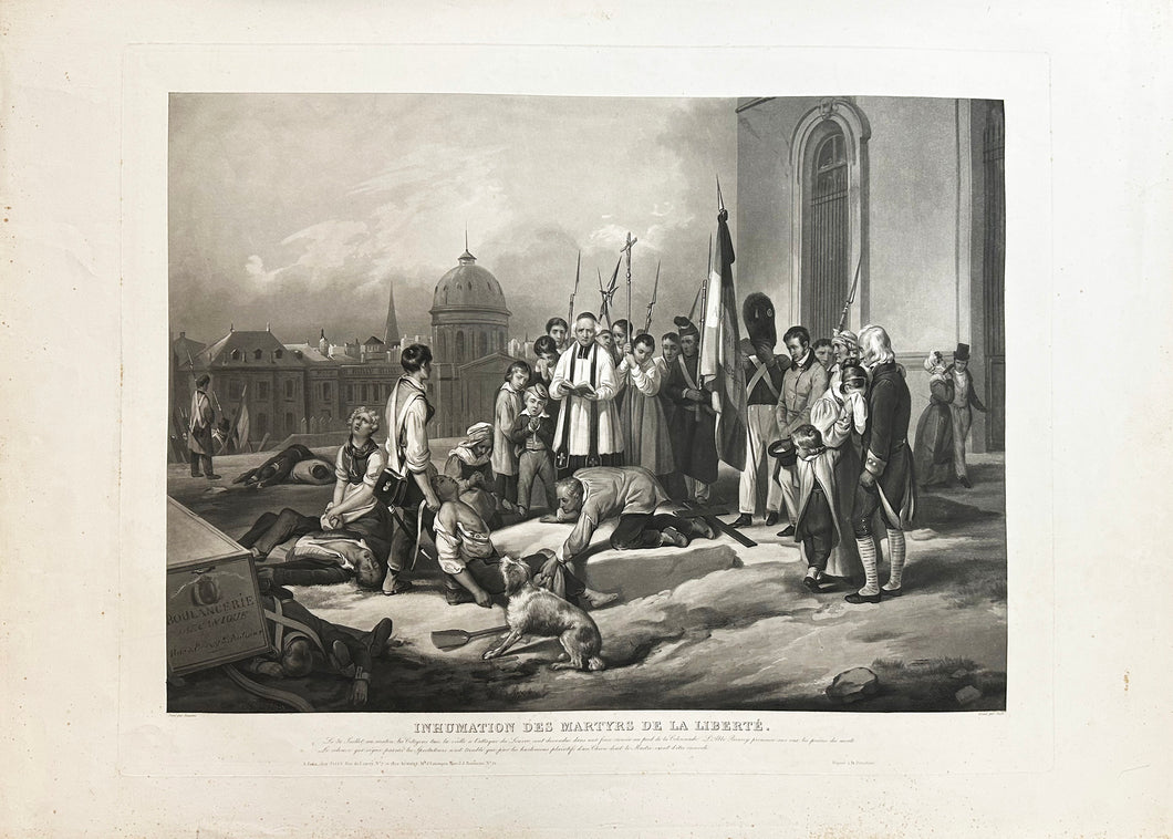 Inhumation des Martyrs de la Liberté. 1831.