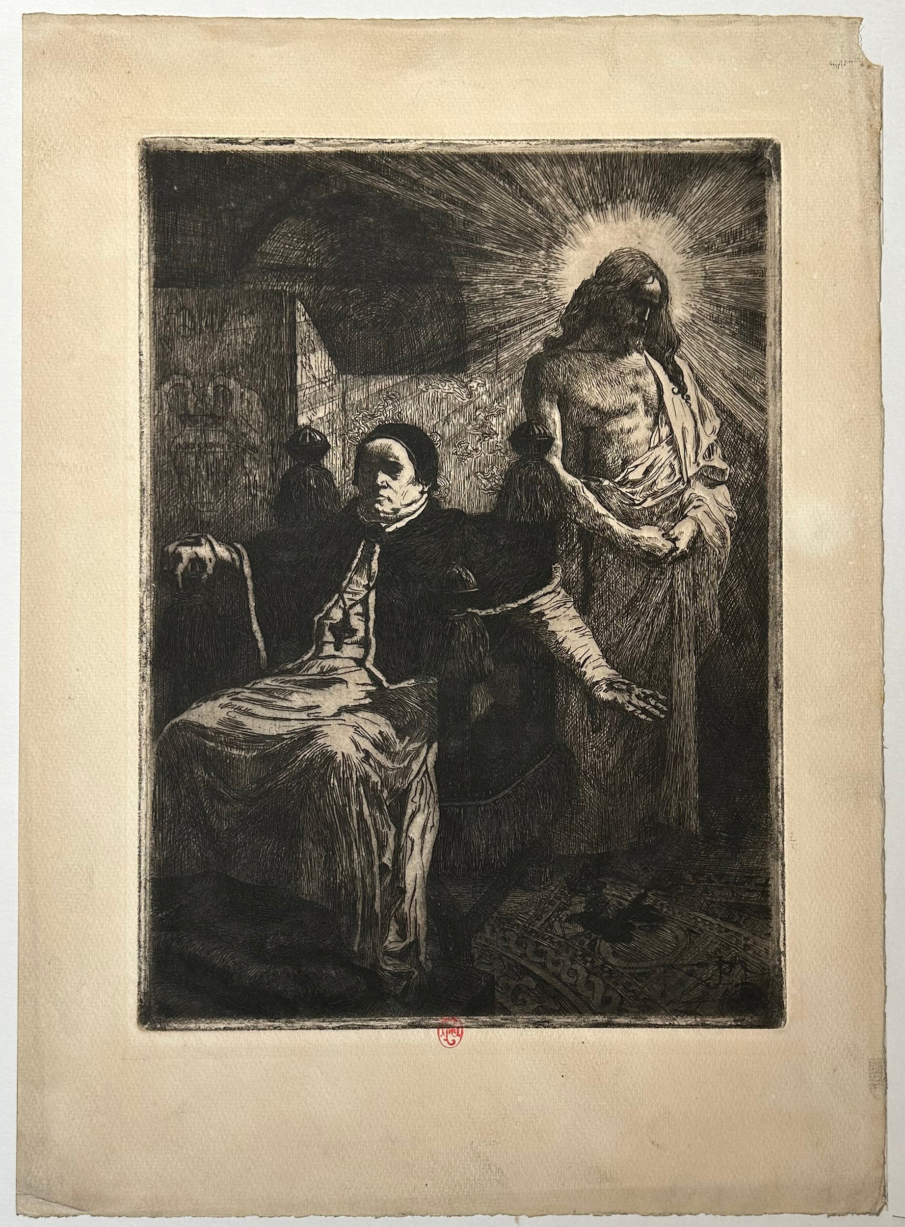[L'apparition du Christ au Pape].