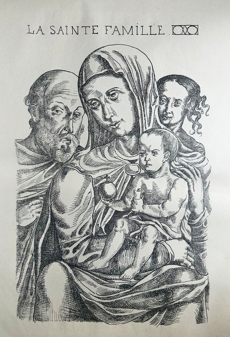 Emile BERNARD - La Sainte Famille. 1896. Lithographie originale. 