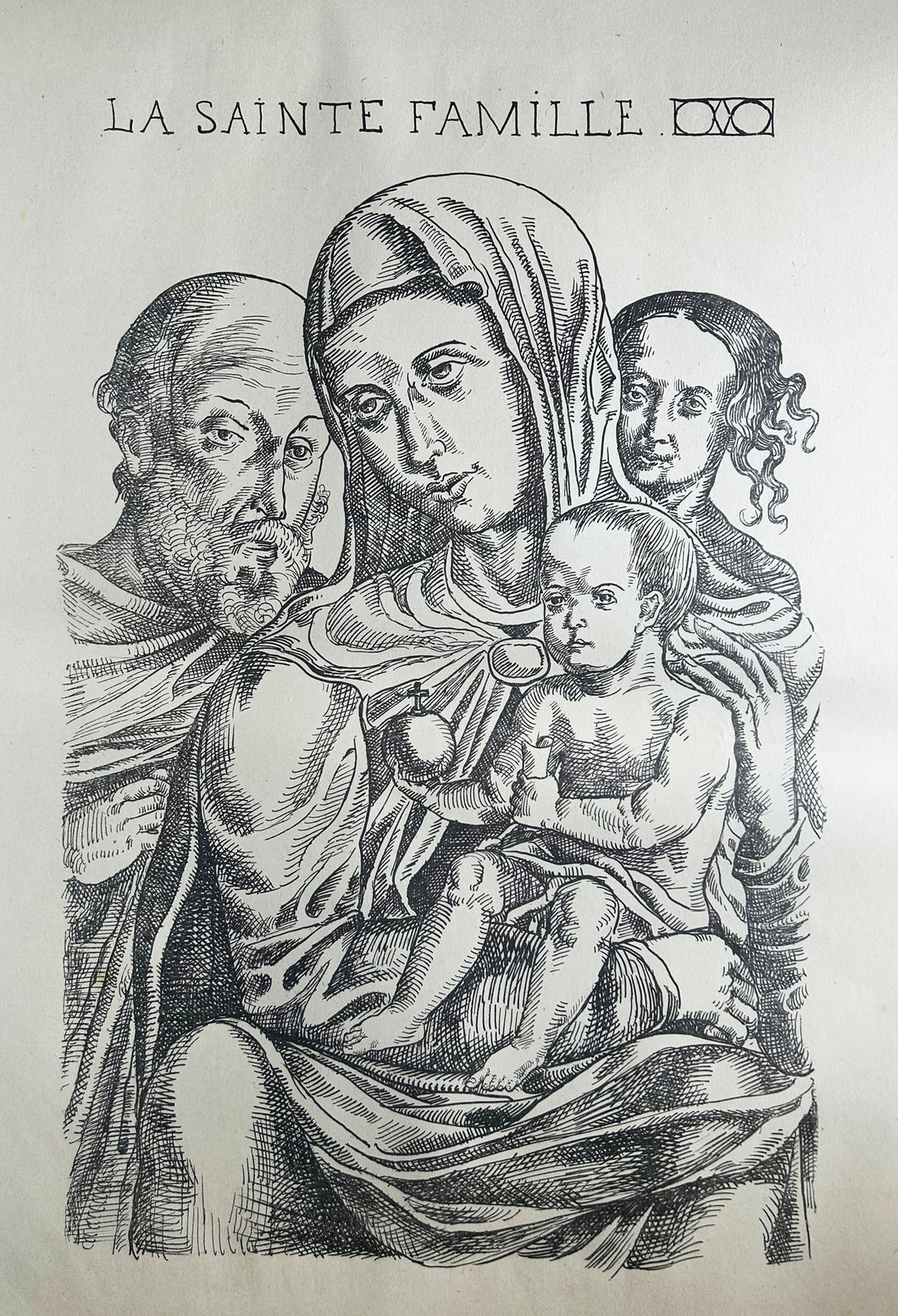 Emile BERNARD - La Sainte Famille. 1896. Lithographie originale. 