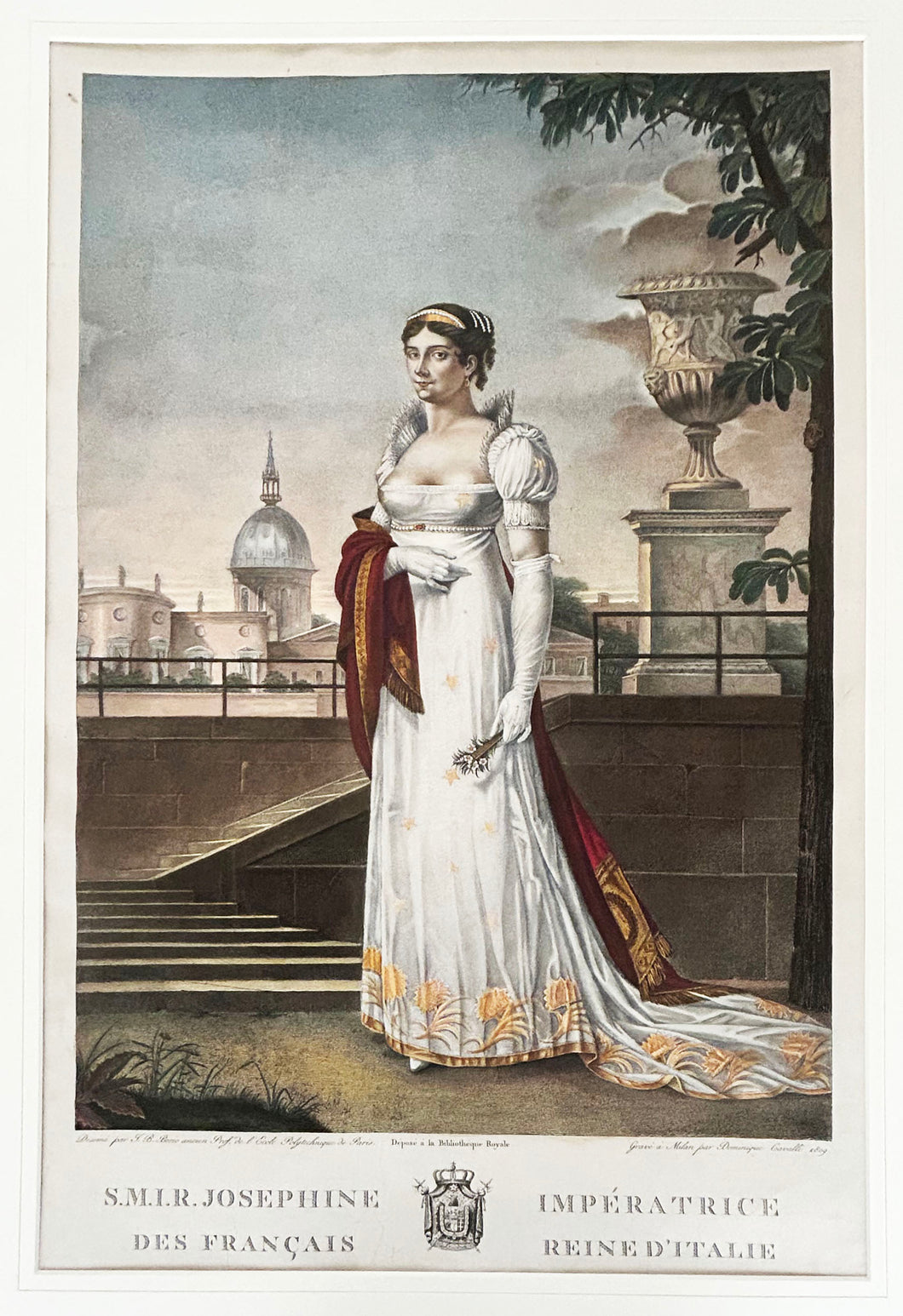 S.M.I.R. Joséphine Impératrice des Français, Reine d’Italie.  1809.