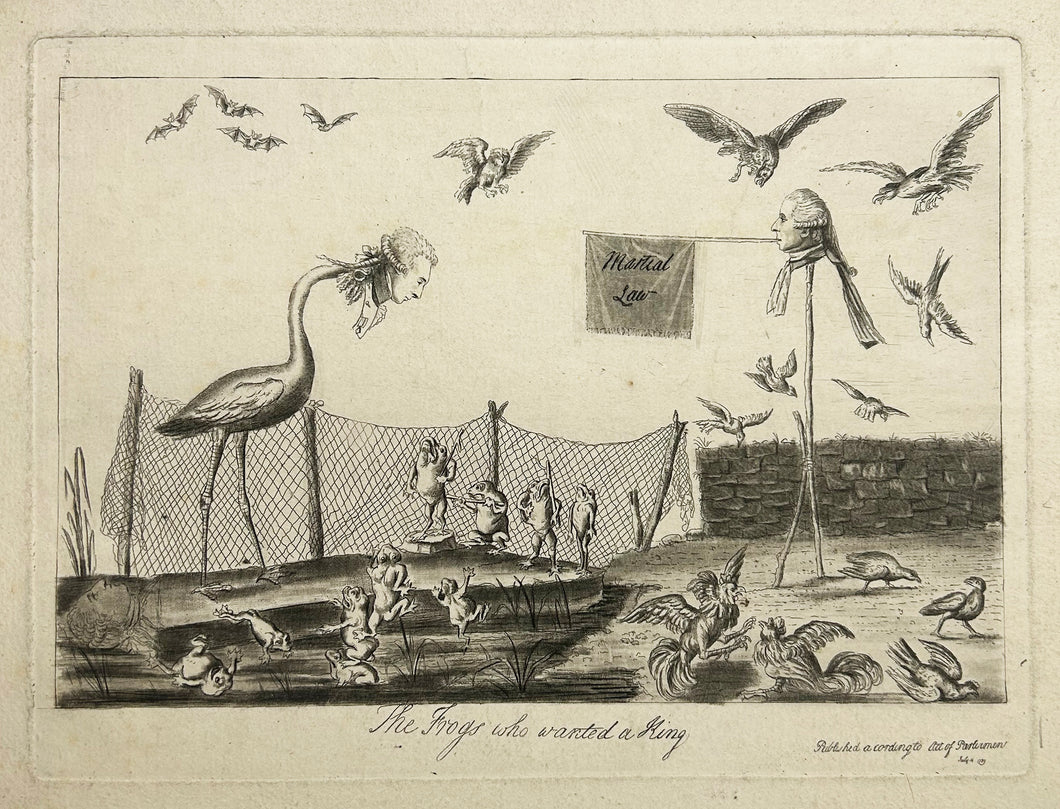 The Frogs who wanted a King.  14 juillet 1789.
