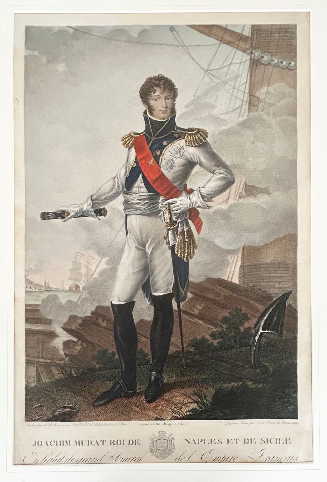 Joachim Murat, Roi de Naples et de Sicile, en habit de grand Amiral de l’Empire Français. 1809.