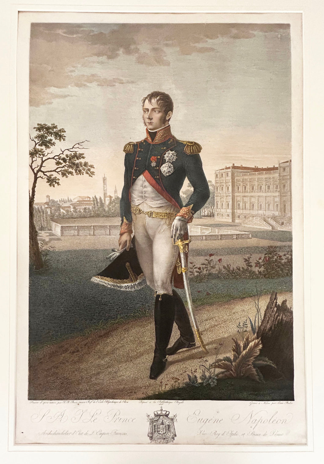 S.A.I. le Prince Eugène Napoléon, Archichancelier d’Etat de l’Empire Français, Vice-Roy d’Italie et Prince de Venise. 1808.