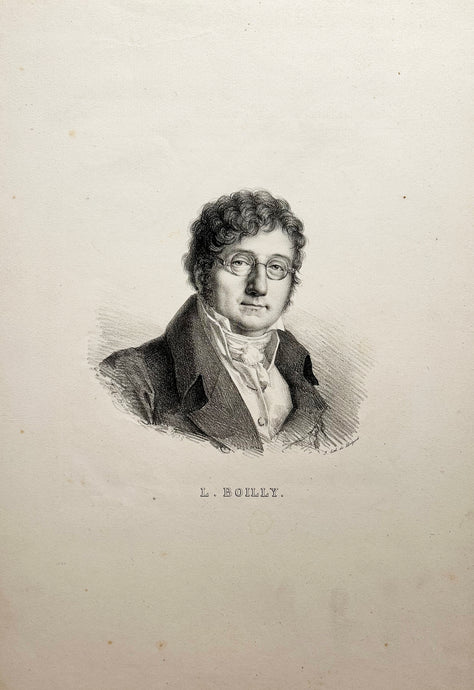 Julien BOILLY - Portrait de Louis-Lépold Boilly (1761†1845).  1823. Lithographie. 