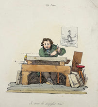 Charger l&#39;image dans la galerie, Lithographe. 60 ans, Graineur de pierres lithographiques (il faut vivre). 20 ans, Je veux les surpasser tous! c.1820-1860.
