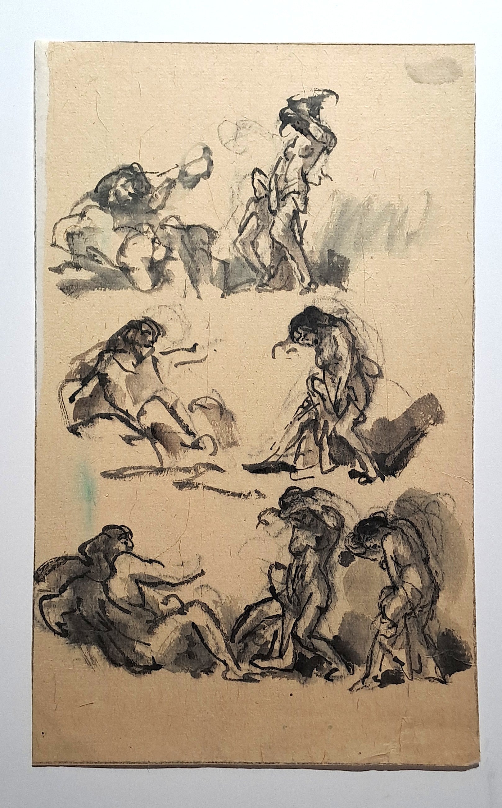 Jules CHADEL [Etudes d'Héraclès et Augé]. Vers 1935. Dessin original. 