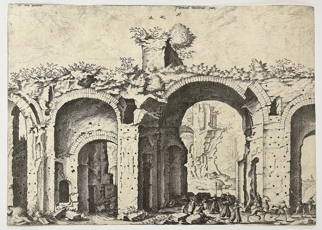Thermaru[m] Diocletiani ruin[a]e.  1561.