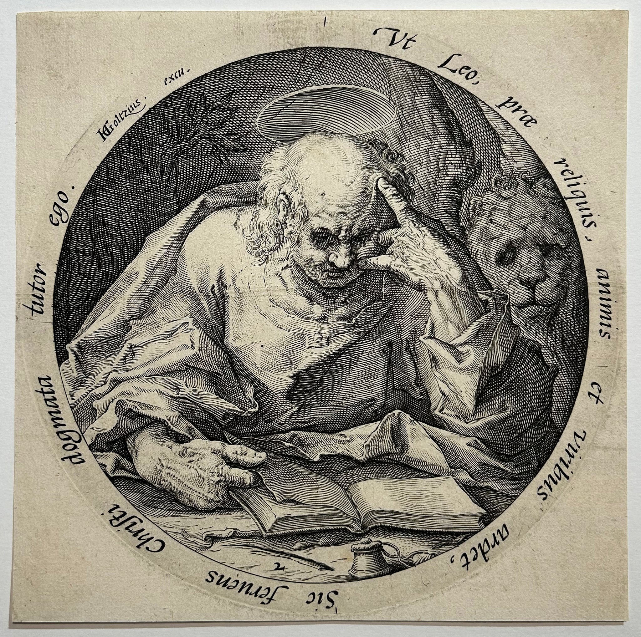 Jacob de GHEYN II - Saint Marc.  1588. Burin d'après Goltzius. 