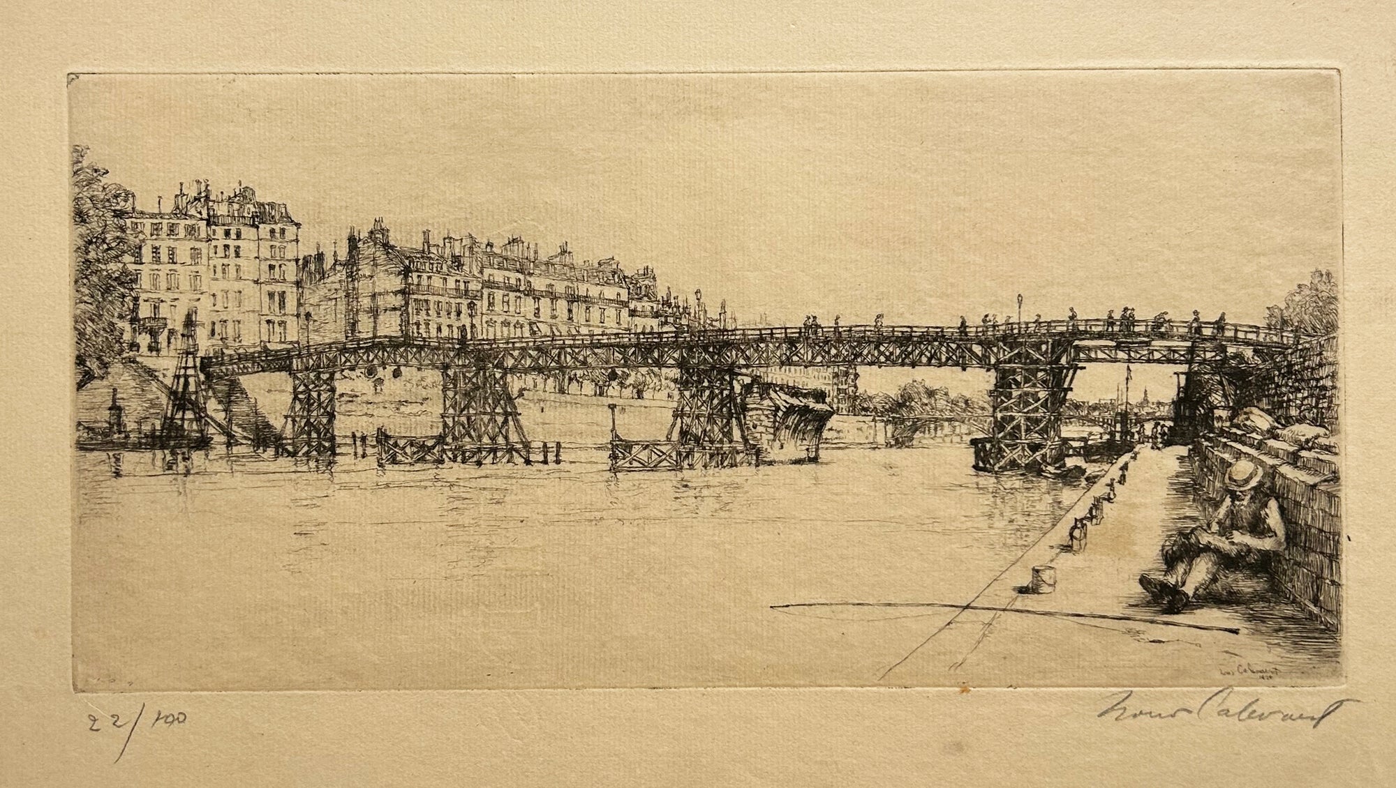 [Pont à Paris].  1924.