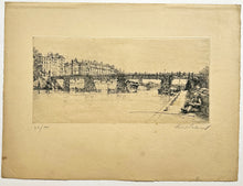 Charger l&#39;image dans la galerie, [Pont à Paris].  1924.
