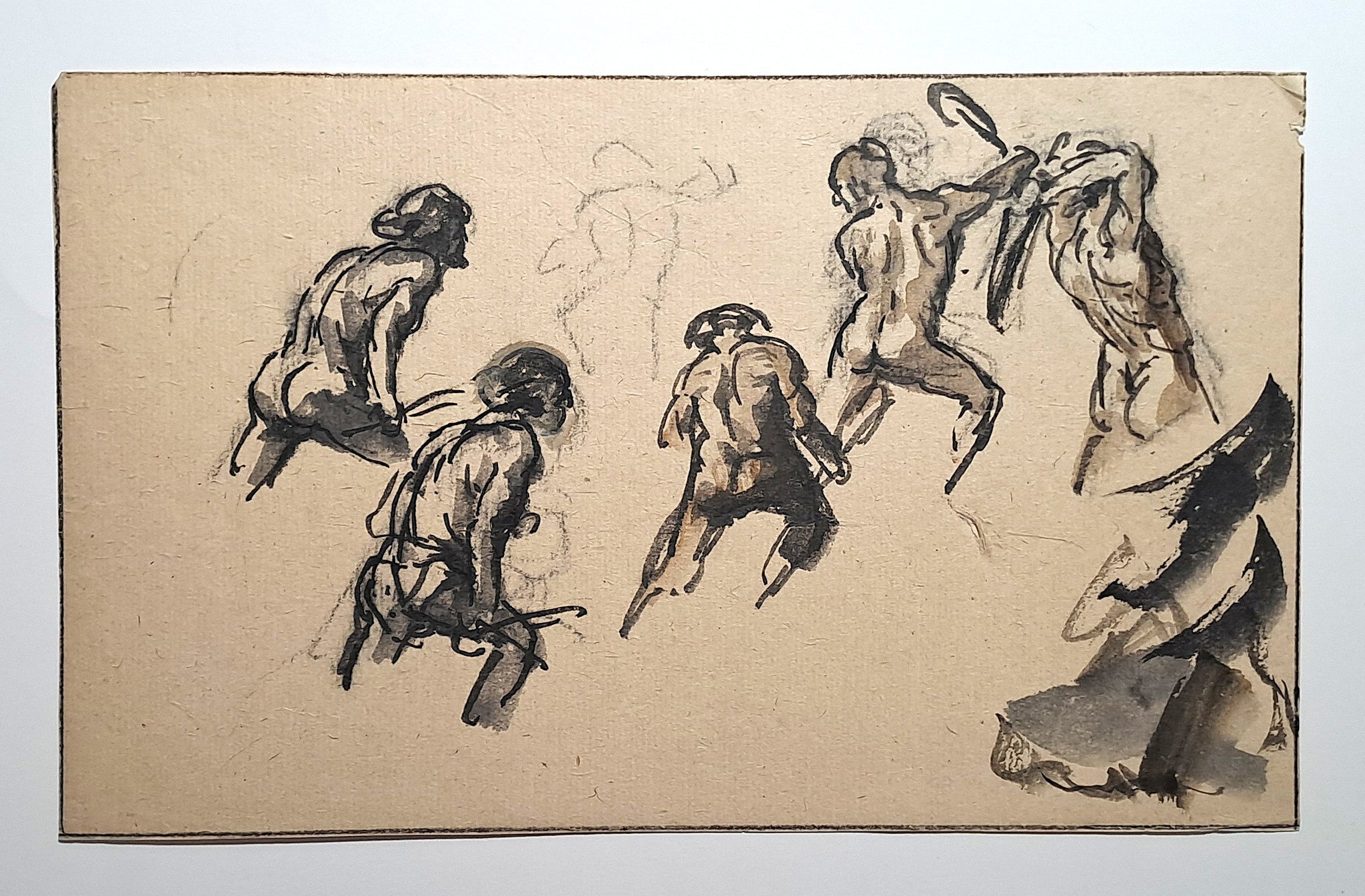 Jules CHADEL [Etudes d'Héraclès]. Dessin original. 