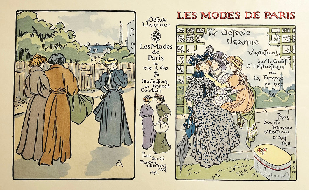 Les Modes de Paris [couverture de livre]. 1898.