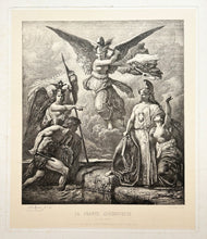 Charger l&#39;image dans la galerie, François CHIFFLART - La France Libératrice, 3 mai 1859. 1859. Eau-forte originale. 
