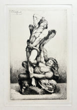 Charger l&#39;image dans la galerie, François CHIFFLART - Les Liens du mal.  1875. Eau-forte originale. 
