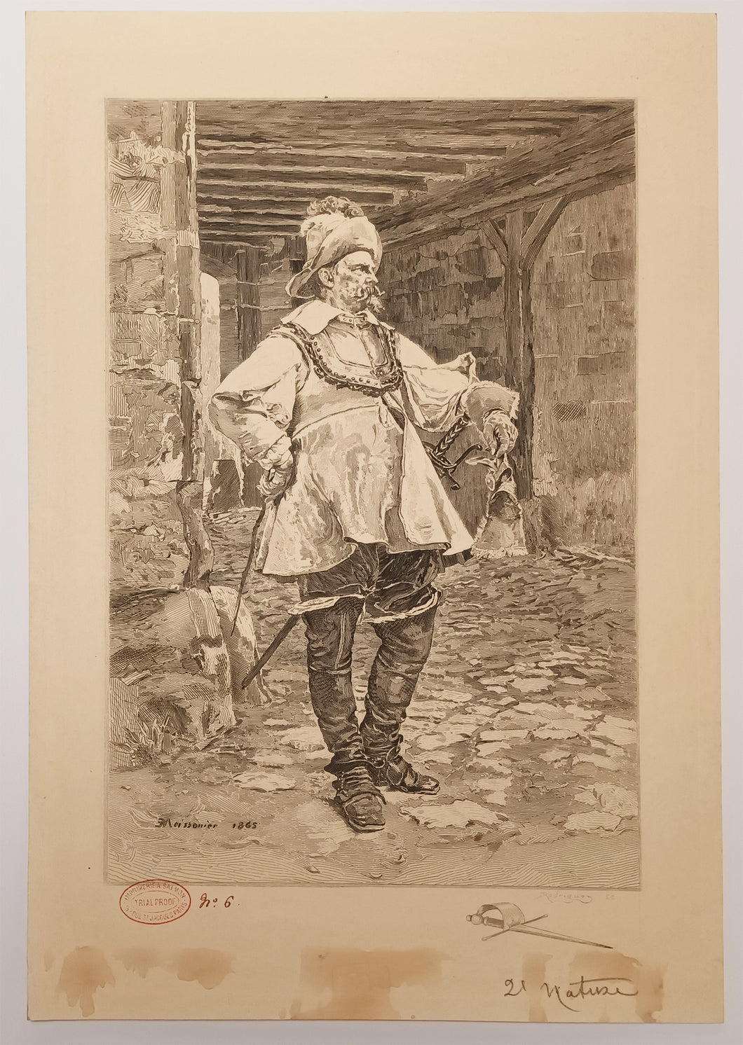 [Soldat sous Louis XIII].  1865.