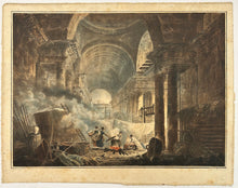 Charger l'image dans la galerie, Ruine de la partie intérieure d'une Basilique de Rome &amp; Ruine d'une Galerie antique de Rome.  1795.
