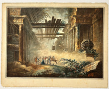 Charger l'image dans la galerie, Ruine de la partie intérieure d'une Basilique de Rome &amp; Ruine d'une Galerie antique de Rome.  1795.
