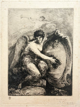 Charger l&#39;image dans la galerie, François CHIFFLART - Frontispice de &quot;l&#39;Eau-forte en 1881&quot;. Gravure originale. 
