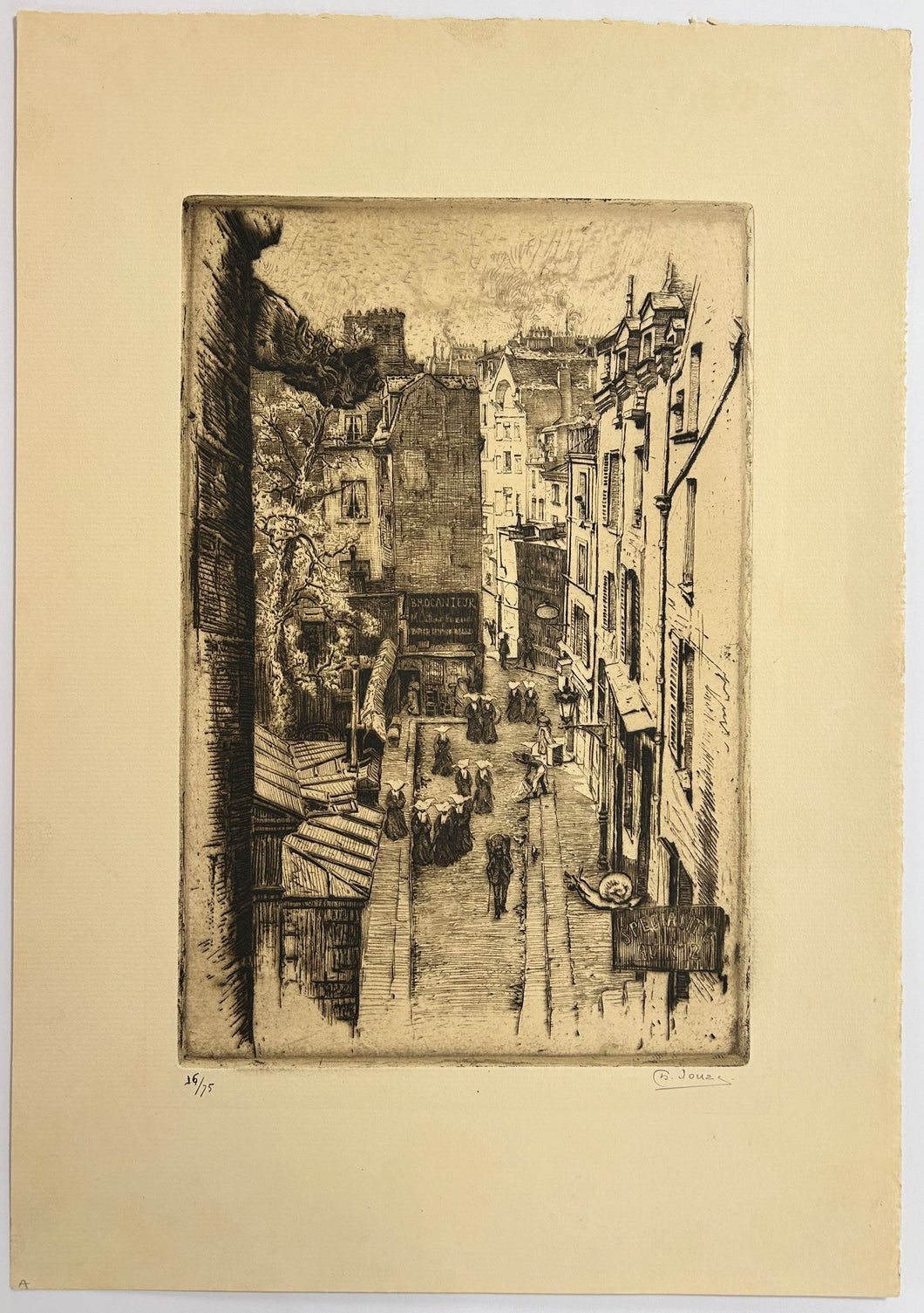 Rue des prêtres Saint Séverin. 1906.