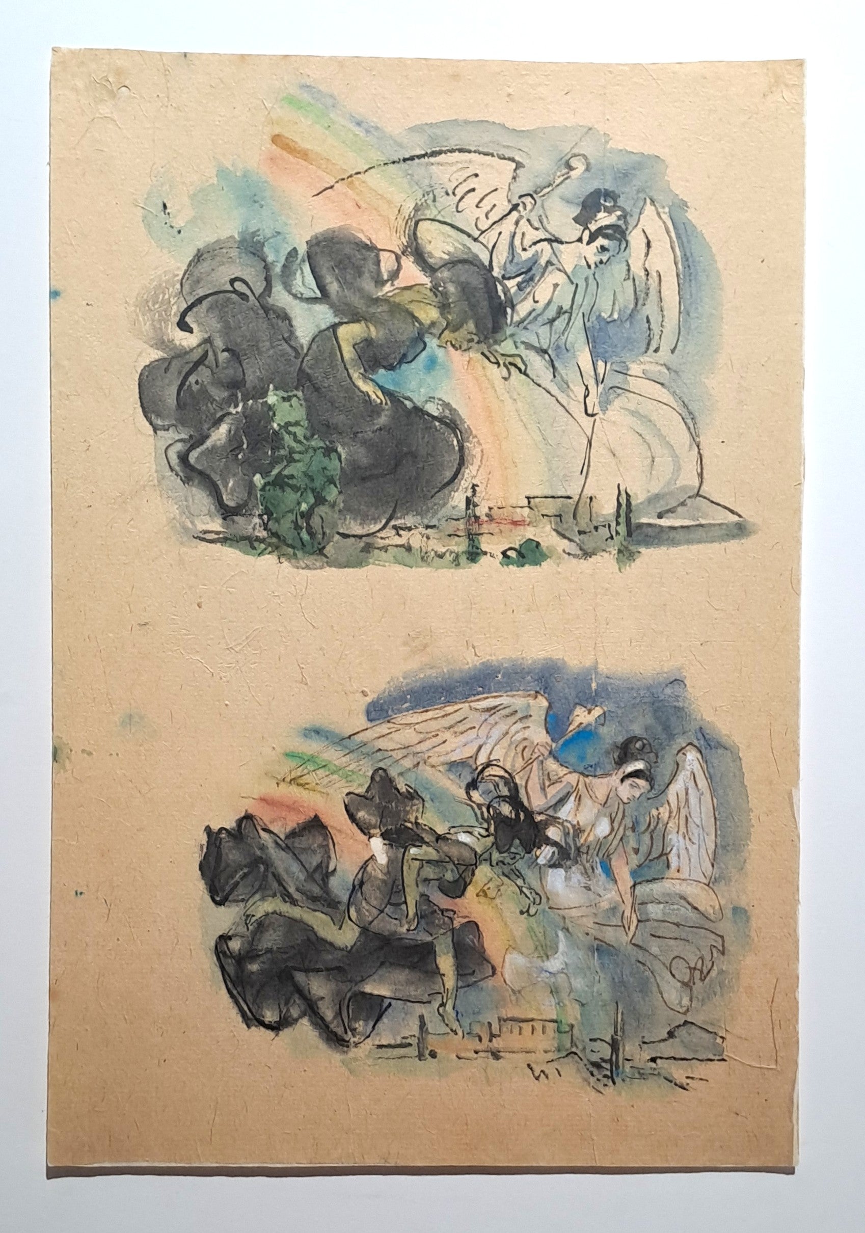 Jules CHADEL [Etudes de Lyssa et Héra]. Dessin original. 