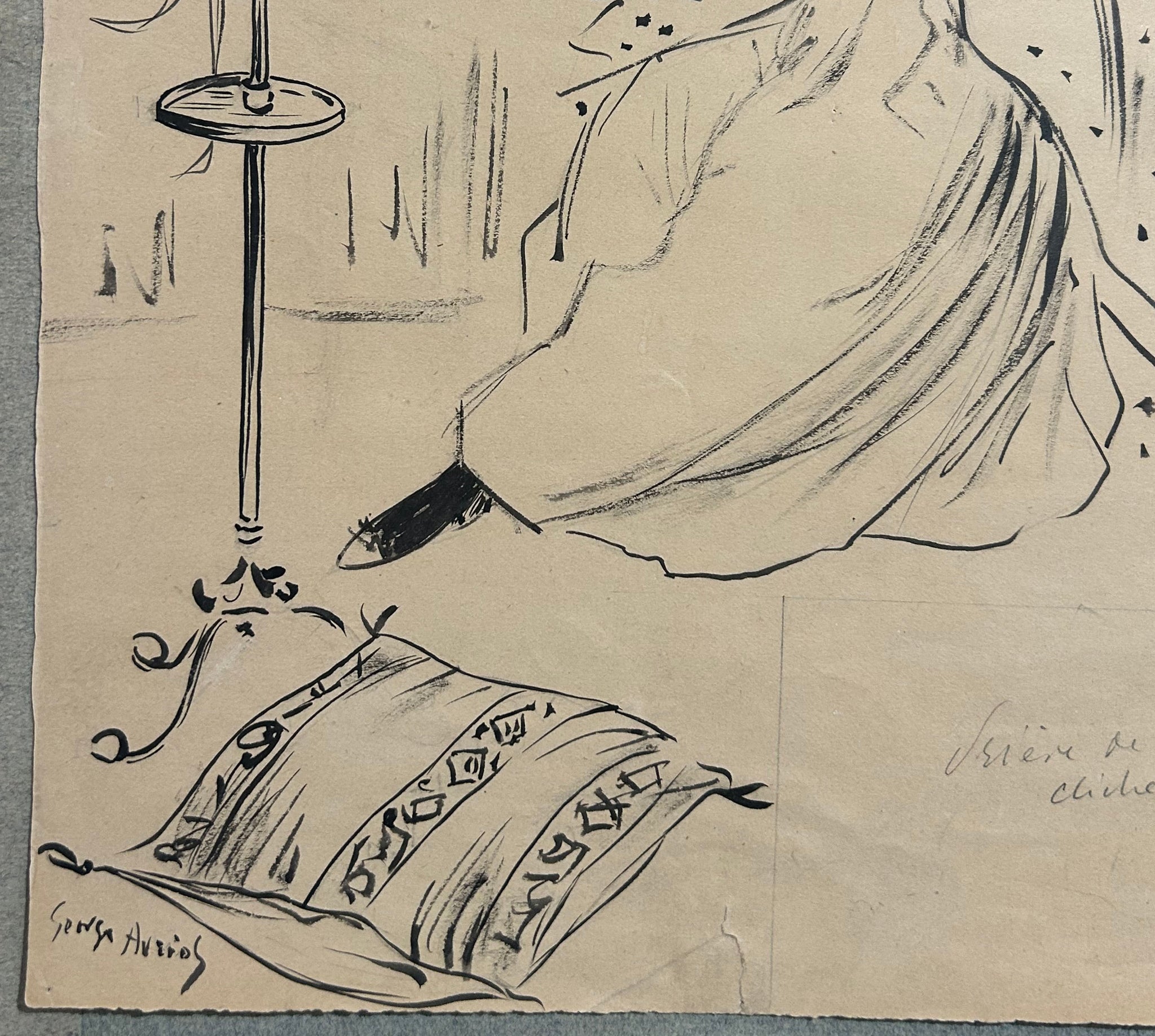 [Femme devant un miroir].