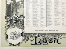 Charger l&#39;image dans la galerie, Affiche pour la Chambre syndicale des Ouvriers Imprimeurs Lithographes fondée en 1869 (à Lyon).  1895.
