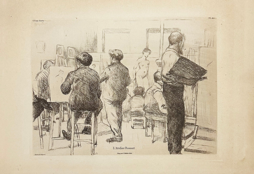 L'atelier Bonnat. 1900.