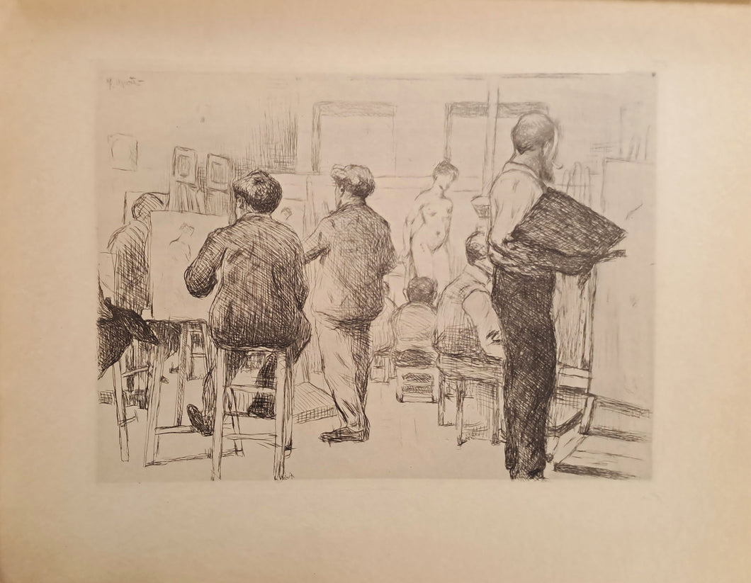 L'atelier Bonnat. 1900.