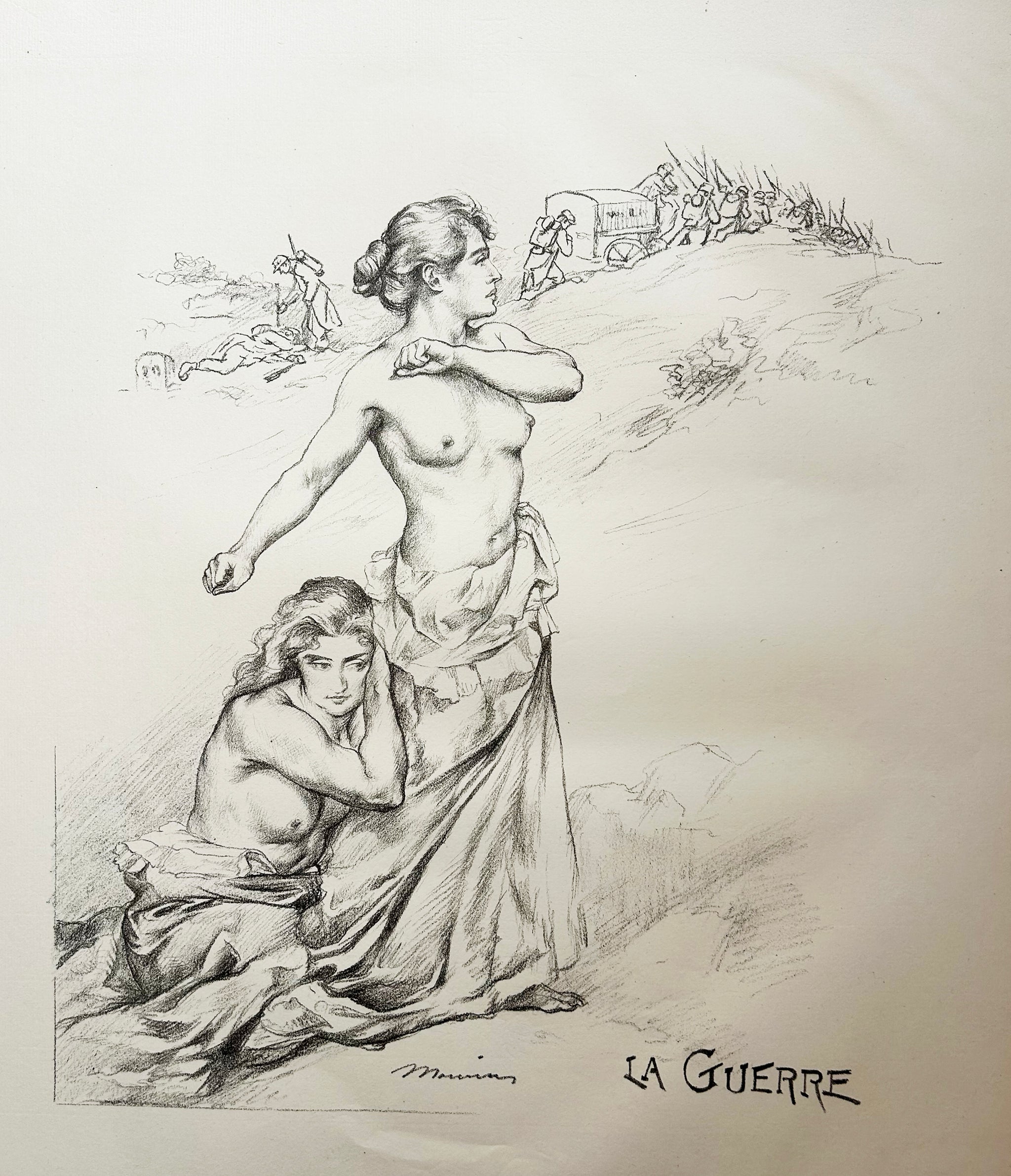 Charles MAURIN - La guerre. 1899. Lithographie.