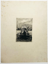 Charger l&#39;image dans la galerie, Marchand de poissons. Carte pour Joseph de Nittis.  c.1875.
