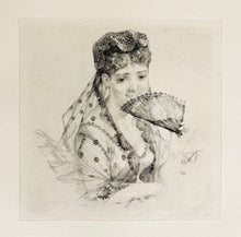 Charger l&#39;image dans la galerie, Douze têtes de femmes, décors d&#39;assiettes pour la fabrique d&#39;Haviland.  c.1870.
