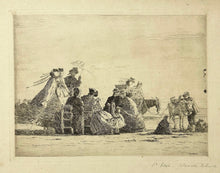 Charger l&#39;image dans la galerie, [A la plage].  1864.
