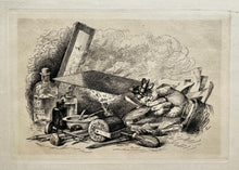 Charger l'image dans la galerie, EHRENTRAUT Jules - Les attributs du graveur. Gravure originale. 
