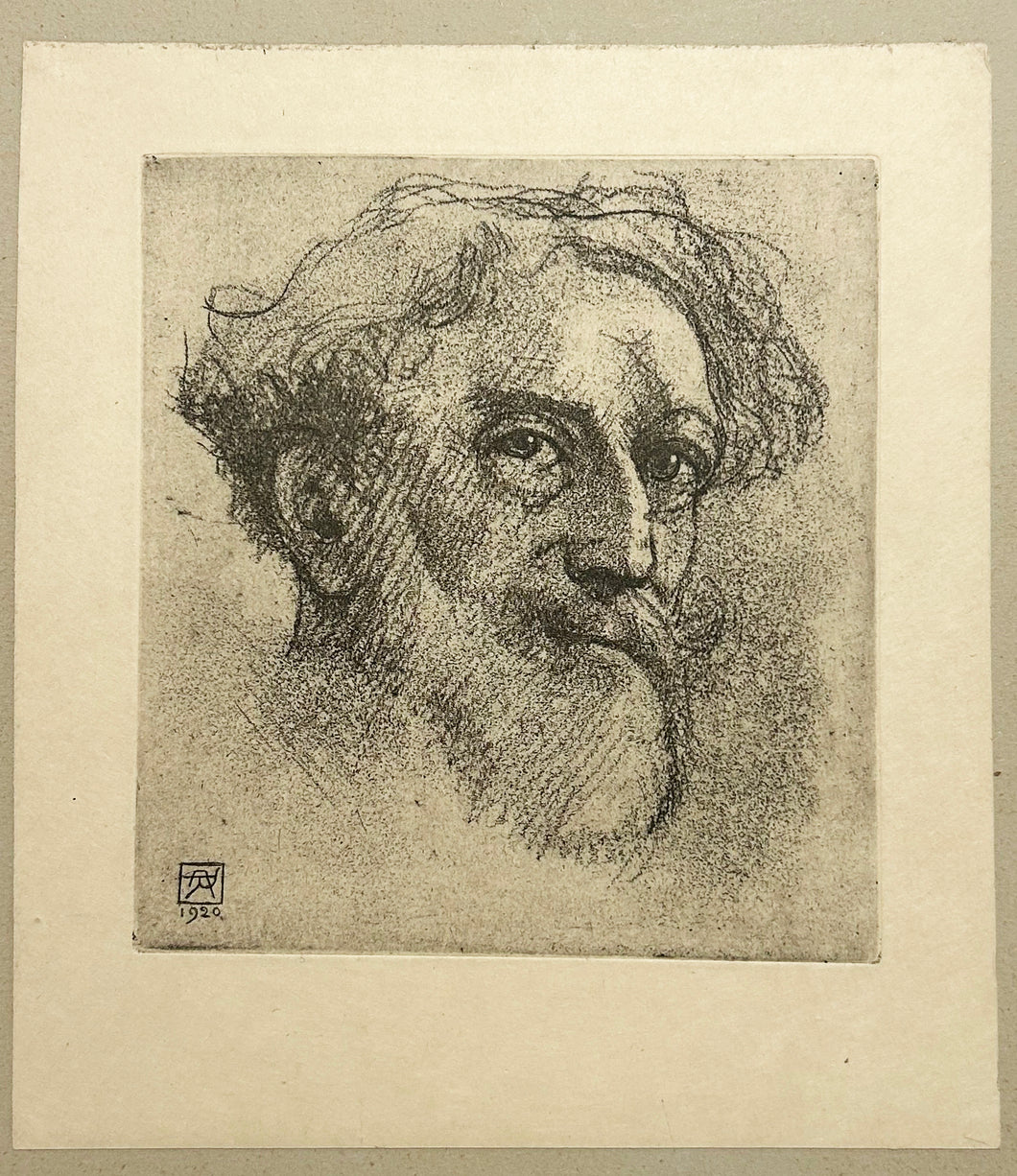 Louis Titz (1859 † 1932, peintre et dessinateur belge).  1920.
