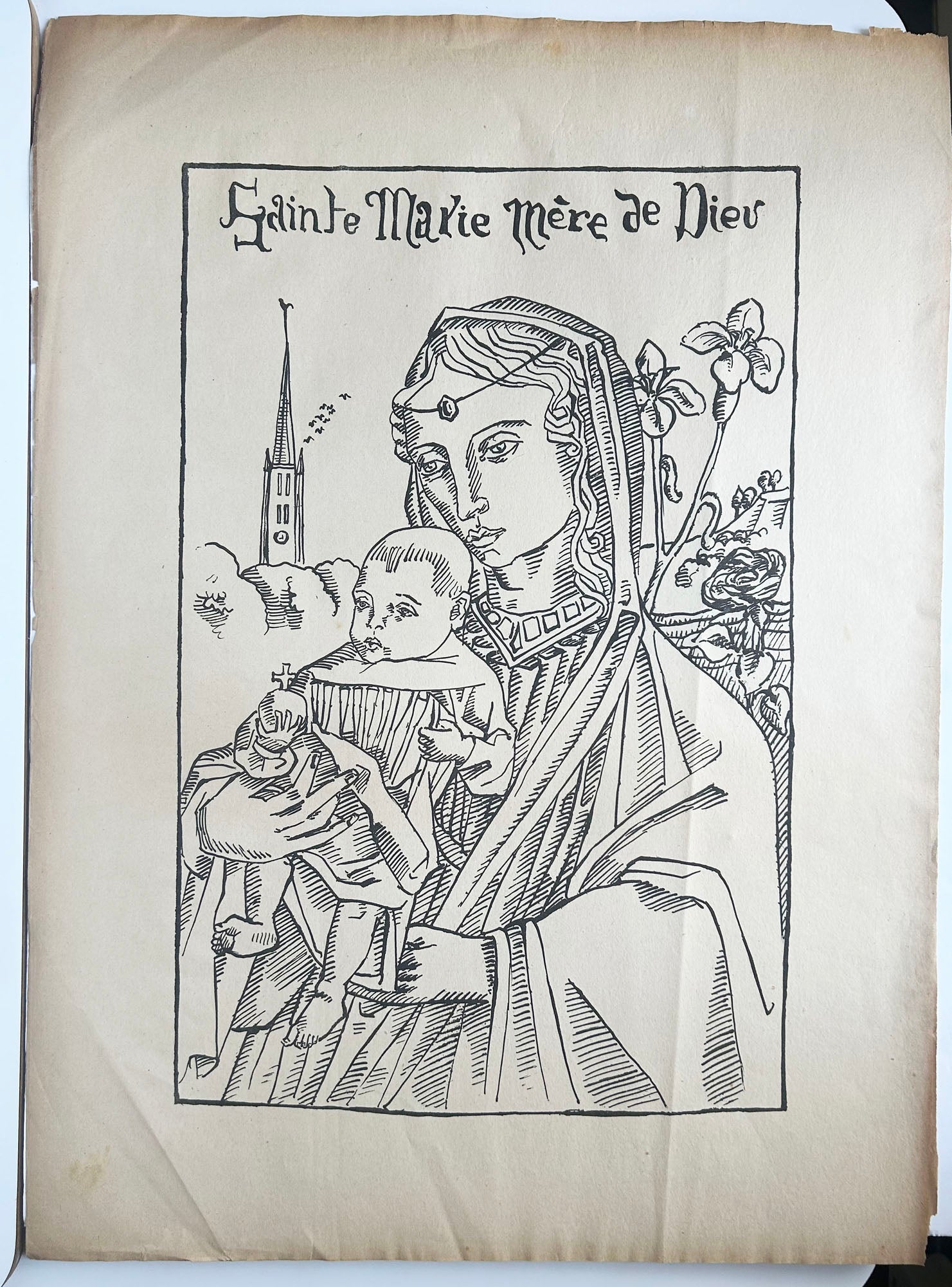 Sainte Marie Mère de Dieu, avec le lys. 1895.