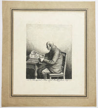 Charger l&#39;image dans la galerie, [Homme assis, de profil gauche, lisant].  1829.
