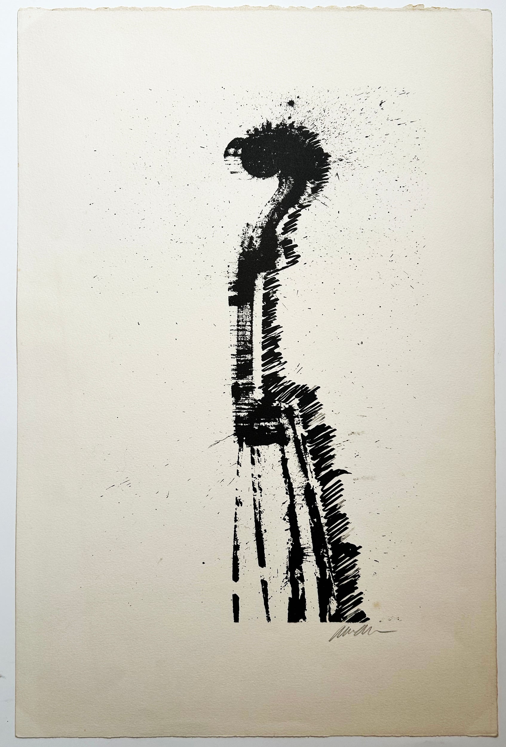 ARMAN - Violon crosse.  1979. Lithographie originale, signée. 