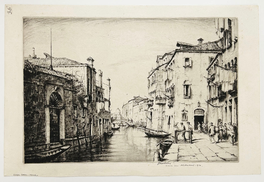 Canal vénitien. 1930.