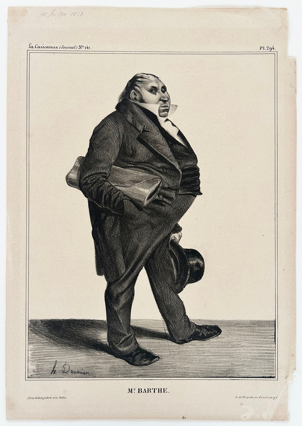 Mr. Barthe.  1833.