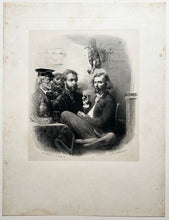 Charger l&#39;image dans la galerie, [Les Français chantés par eux-mêmes. Les cigares].  1842.
