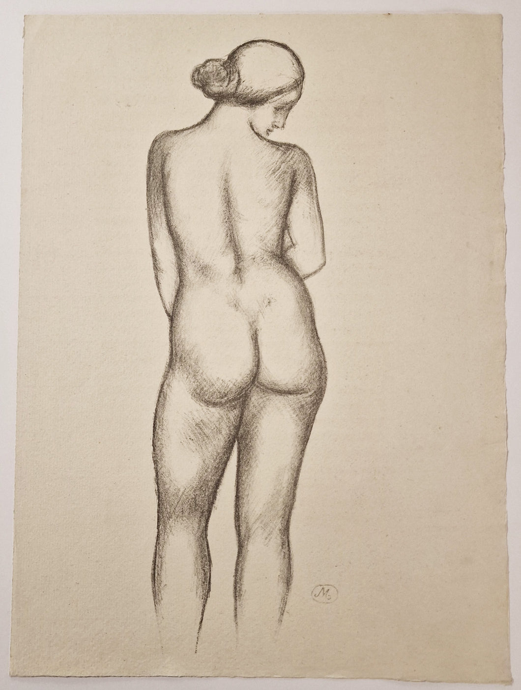 Femme nue de dos. 1935