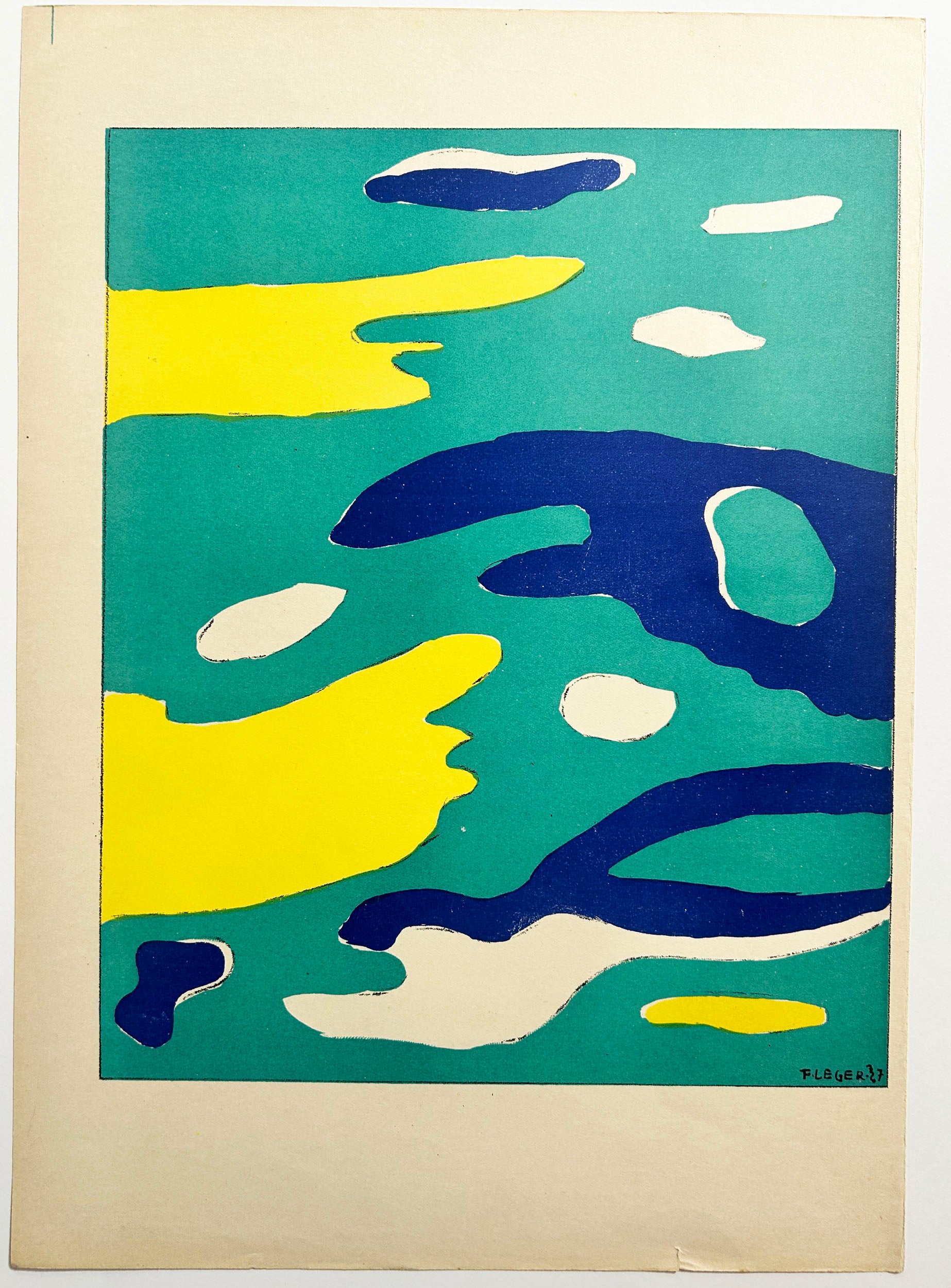 Fernand LEGER - L'eau. 1937. Lithographie. 