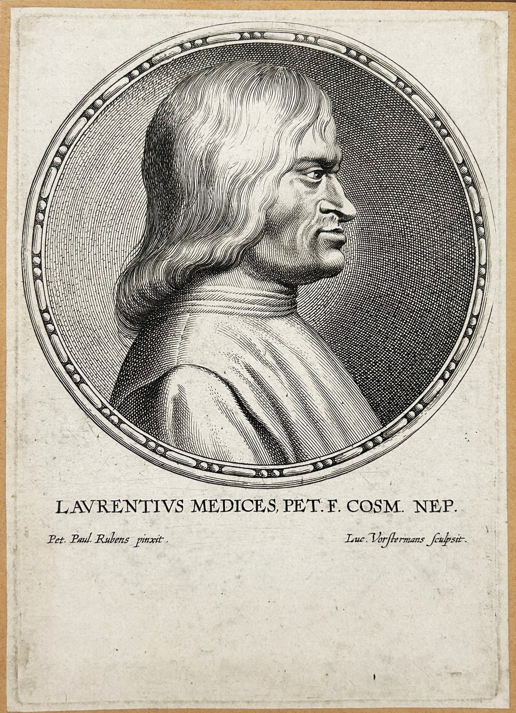 Portrait de Lorenzo de Medici (1449†1492), homme d'Etat italien.