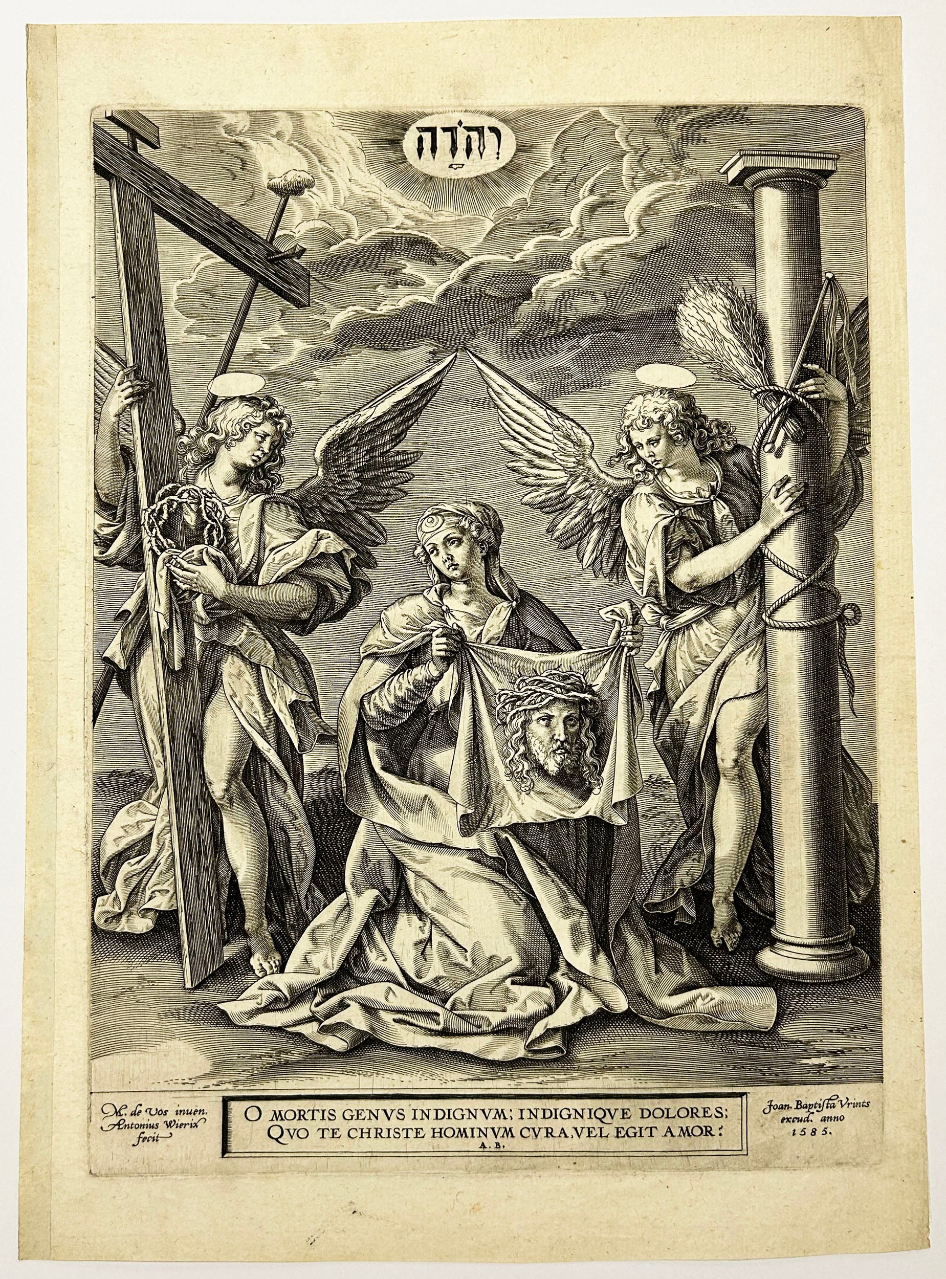 [Saint suaire de Sainte Catherine].  1585.